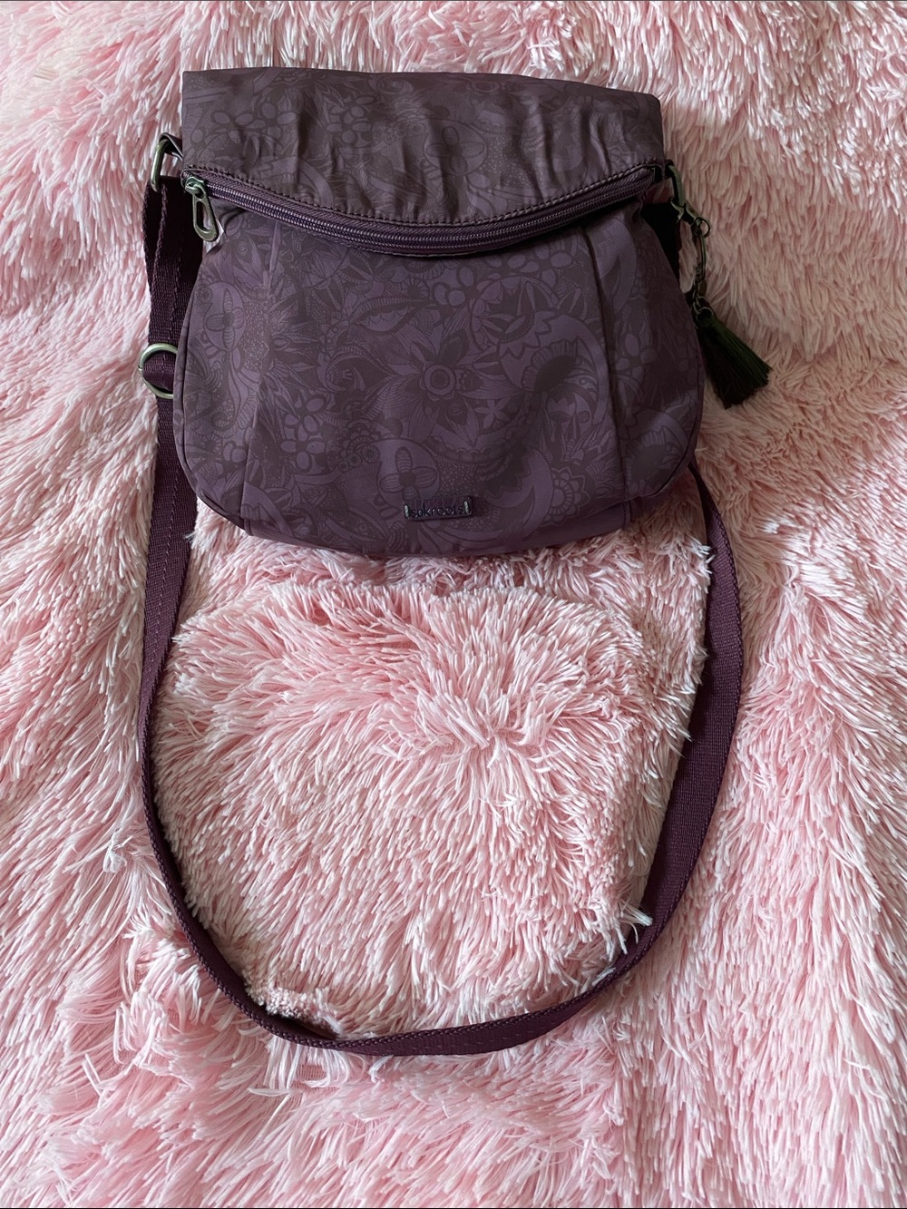 Sakroots foldover Crossbody bag